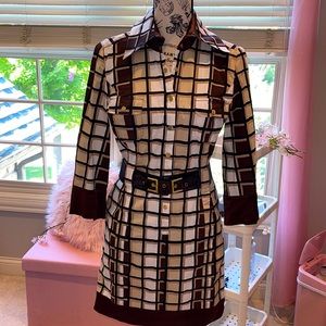 BEBE Multi Mini Square Dress